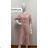 Women's Long Linen Shirt Dress Long Sleeve (S/M ONE SIZE) ITALIAN FASHION IMPLI2272014