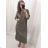 Women's Plus Size Long Sleeve Dress (XL/2XL ONE SIZE) ITALIAN FASHION IMC22546 XL/2XL black