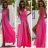 Long summer satin dress with straps women with belt (UNI S / M) ITALIAN FASHION IMM22INFINITE