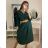 Dress elegant with belt 3/4 long sleeve women's plus size (XL/2XL ONE SIZE) ITALIAN FASHION IMC22517