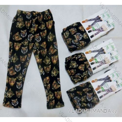 Leggings warm thermo bamboo kids teen girl with pockets baby teen girl (110-140) WD NFH-028
