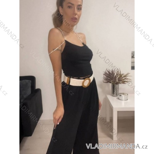 Šaty letní na ramínka dámské (S/M ONE SIZE) ITALSKÁ MÓDA IMPBB22B21841 black S/M