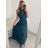 Women's Long Elegant Party Sleeveless Dress (S/M ONE SIZE) ITALIAN FASHION IMM22FS52701 S/M black