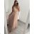 Women's Long Elegant Party Sleeveless Dress (S/M ONE SIZE) ITALIAN FASHION IMM22FS52701 S/M black