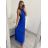 Women's Long Elegant Party Sleeveless Dress (S/M ONE SIZE) ITALIAN FASHION IMM22FS52701 S/M black