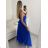 Women's Long Elegant Party Sleeveless Dress (S/M ONE SIZE) ITALIAN FASHION IMM22FS52701 S/M black