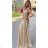 Women's elegant long dress with straps (S/M ONE SIZE) ITALIAN FASHION IMM22LS9714