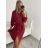 Women's Warm Long Sleeve Dress (L / XL ONE SIZE) ITALIAN FASHION IM421MIA