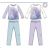 Pajamas long frozen baby girl (3-8 years) SETINO 831-534 / PRE