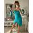 Women's elegant party long sleeve dress (S/M ONE SIZE) ITALIAN FASHION IM322282