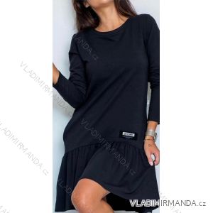 Women's Casual Long Sleeve Dress (S/M/L ONE SIZE) ITALIAN FASHION IMC22665