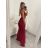 Women's elegant long dress with straps (S/M ONE SIZE) ITALIAN FASHION IMM22LS9714