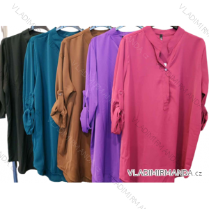 Women's Oversize Long Sleeve Tunic Shirt (S/M ONE SIZE) ITALIAN FASHION IMPMM22915100075