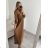 Elegant icecool long strapless dress for women (S / M ONE SIZE) ITALIAN FASHION IMM22921 cherry S/M