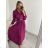 Elegant icecool long strapless dress for women (S / M ONE SIZE) ITALIAN FASHION IMM22921 cherry S/M