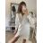 Women's elegant party long sleeve dress (S/M ONE SIZE) ITALIAN FASHION IM322282 black S/M