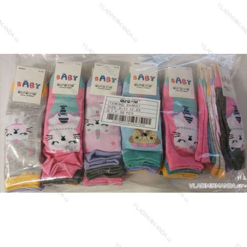 Infant Sock Girls Anti-slip (0-12,12-24) AURA.VIAAURA22BN8657