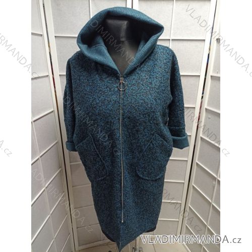 Women's Plus Size Hooded Jacket (XL/2XL ONE SIZE) ITALIAN FASHION IM422684