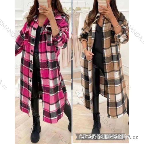 Autumn Women's Flannel Coat (S/M ONE SIZE) ITALIAN FASHION IMWC223331