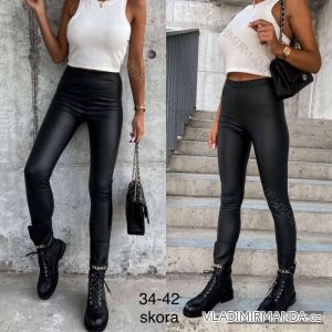 Women's eco leather leggings (34-42) JEANS JAW223340