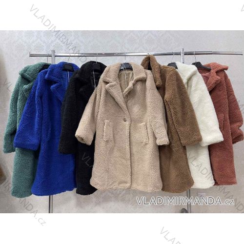 Women's Teddy Bear Lined Coat (S/M ONE SIZE) ITALIAN FASHION IMWKK223344