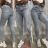 Jeans long high waist women (M-4XL) JEANS JAW216571