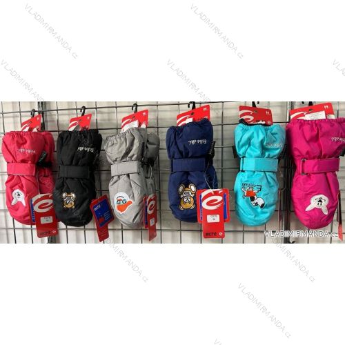 Mittens ski gloves for girls and boys (3-8 years) ECHT ECHT19C063-1/D