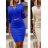 Women's Long Sleeve Knitted Dress (S/M ONE SIZE) ITALIAN FASHION IMWB22275