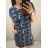 Women's short sleeve dress oversized (L-3XL) POLISH FASHION PMF20013