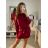 Elegant mini long sleeve dress for women (UNI S / M) ITALIAN FASHION IMM20928 béžová S/M