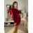 Elegant mini long sleeve dress for women (UNI S / M) ITALIAN FASHION IMM20928 béžová S/M