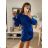 Elegant mini long sleeve dress for women (UNI S / M) ITALIAN FASHION IMM20928 béžová S/M