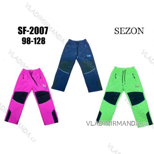 Warm softshell pants children's girls and boys (134-164) SEZON SEZ21SF-1930