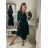 Women's elegant party long sleeve dress (S/M ONE SIZE) ITALIAN FASHION IM322282 purple S/M