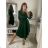 Women's elegant party long sleeve dress (S/M ONE SIZE) ITALIAN FASHION IM322282 purple S/M