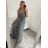 Women's elegant long dress with straps (S/M ONE SIZE) ITALIAN FASHION IMM22LS9714