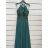 Women's Long Elegant Formal Sleeveless Dress (S/M ONE SIZE) ITALIAN FASHION IMPSH24L18806 Royal Blue S/M