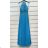 Women's Long Elegant Formal Sleeveless Dress (S/M ONE SIZE) ITALIAN FASHION IMPSH24L18806 Royal Blue S/M