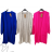 Women's Long Sleeve Knitted Cardigan (S/M ONE SIZE) ITALIAN FASHION IMPLI227095