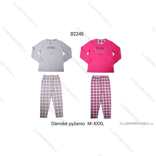 Women's long sleeve pajamas (M-3XL) D2144