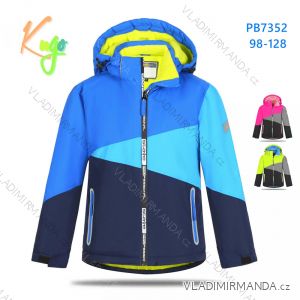 Winter jacket with hood for children, girls and boys (98-128) KUGO PB7352