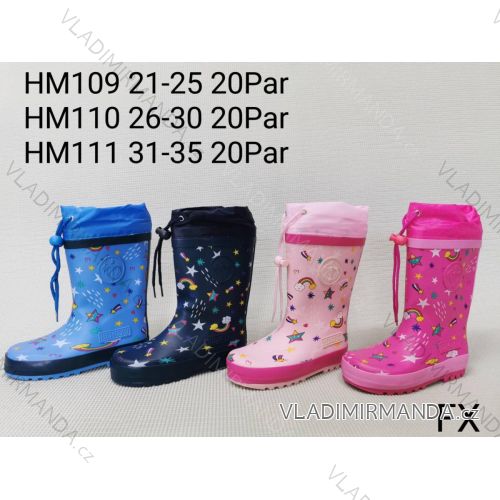 Children's girls' and boys' wellies (21-25) FSHOES BOOTS OBF22HM106