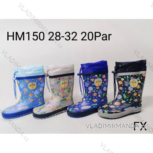 Children's boys' rubber boots (28-32) FSHOES BOOTS OBF22HM150