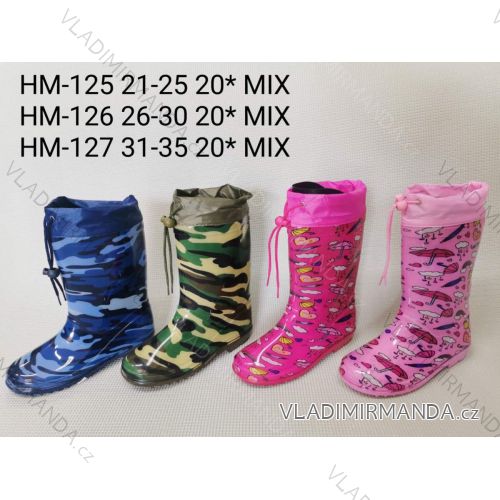 Children's girls' and boys' wellies (21-25) FSHOES BOOTS OBF22HM106