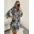 Women's Oversize Long Sleeve Shirt Dress (S/M/L ONE SIZE) ITALIAN FASHION IMWGS223367 S/M Green light