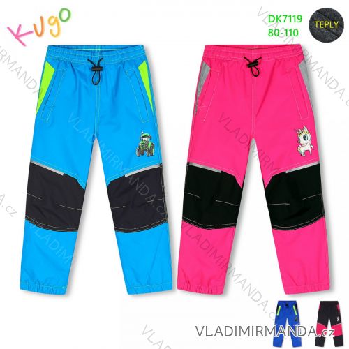 Winter pants insulated fleece baby infant girls and boys (98-128 KUGO HK1801