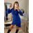 Women's Elegant Long Sleeve Shirt Dress (S/M ONE SIZE) ITALIAN FASHION IMWB22273