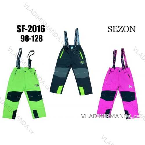 Trousers softshell warm fleece children's adolescent girls  a chlapecké(98-128) SEZON SEZ22SF-201/E