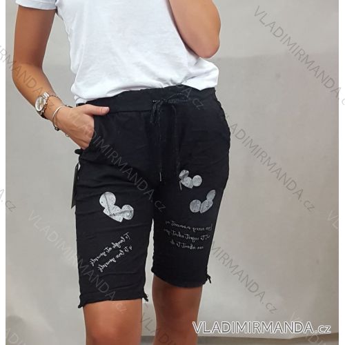 Shorts women's shorts (uni sl) ITALIAN Fashion IM4201205 S/M Black