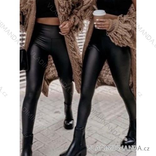 Women's long leather leggings (S/M ONE SIZE) ITALIAN FASHION IMPLI227061